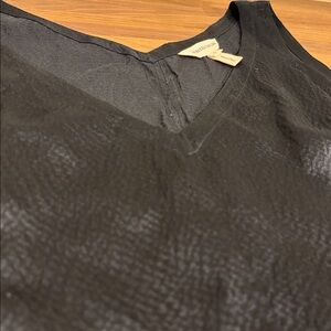 Rebecca Taylor Black Peplum Silk Blouse